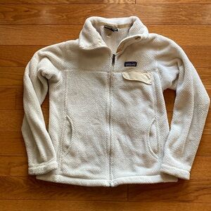 Patagonia White Fleece Jacket